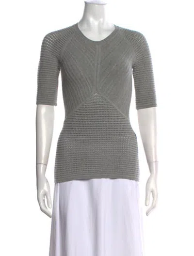 Pre-owned Yigal Azrouël Crew Neck Sweater In Grey