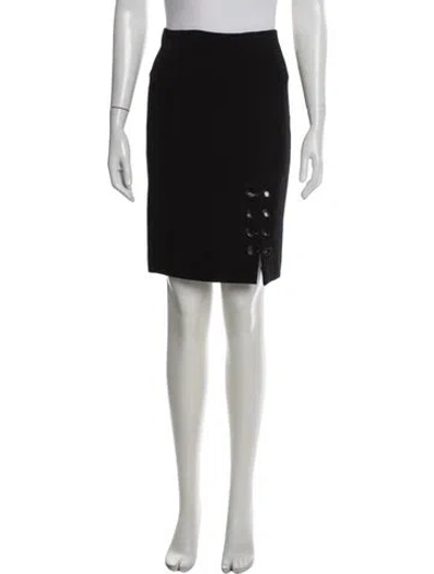 Pre-owned Yigal Azrouël Cutout Accent Mini Skirt In Black