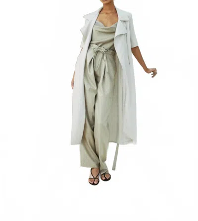 Yigal Azrouël Eve Trench Coat In Beige In White