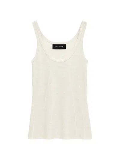 Yigal Azrouël Fine-rib Tank Top In Neutral