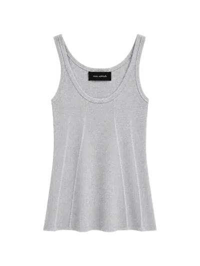 Yigal Azrouël Fine-ribbed Tank Top In Gray