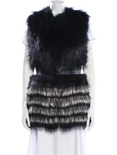 Pre-owned Yigal Azrouël Fox Fur Jacket In Multi
