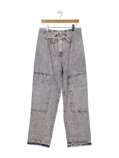 Pre-owned Yigal Azrouël High-rise Wide Leg Jeans In Blue