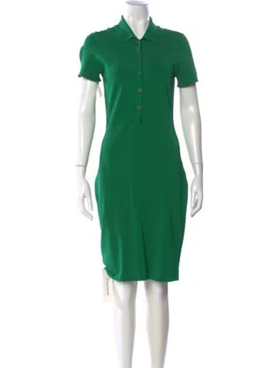 Pre-owned Yigal Azrouël Knee-length Dress In Green