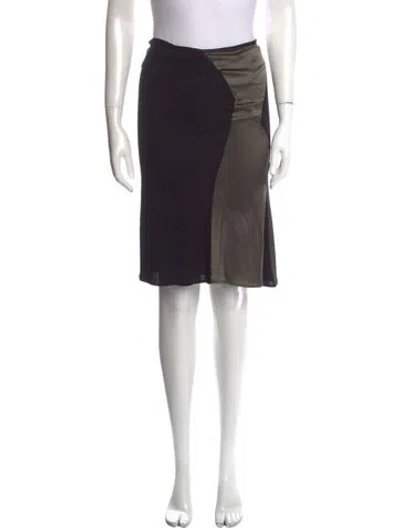 Pre-owned Yigal Azrouël Knee-length Skirt In Black