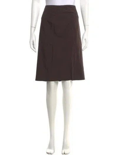 Pre-owned Yigal Azrouël Knee-length Skirt In Brown