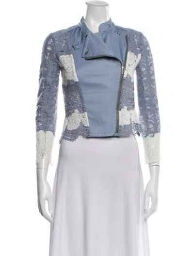 Pre-owned Yigal Azrouël Lace Pattern Jacket In Multi