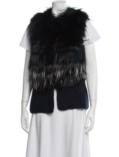 Pre-owned Yigal Azrouël Lamb Leather Vest In Multi