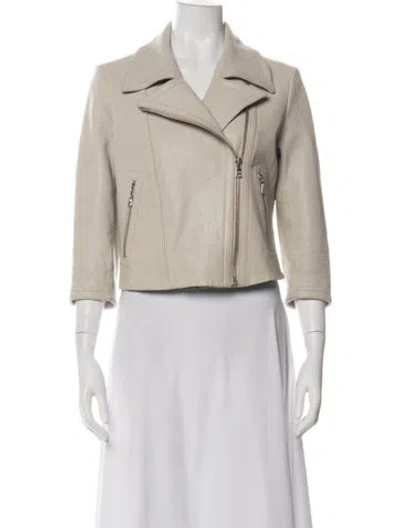 Pre-owned Yigal Azrouël Lambskin Biker Jacket In Multi
