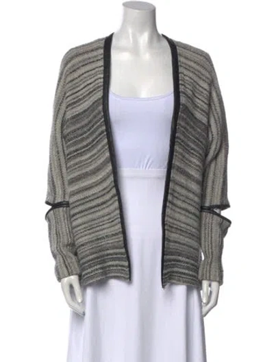 Pre-owned Yigal Azrouël Lambskin Striped Sweater In Multi