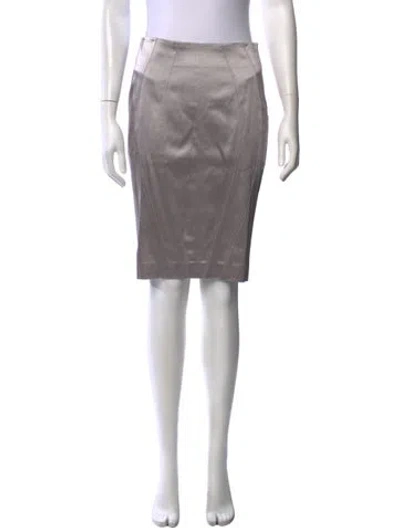 Pre-owned Yigal Azrouël Midi Length Skirt In Grey