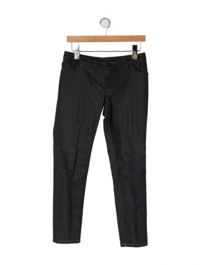Pre-owned Yigal Azrouël Mid-rise Straight Leg Jeans In Gray
