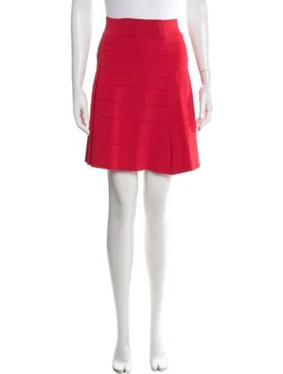Pre-owned Yigal Azrouël Mini Skirt In Red