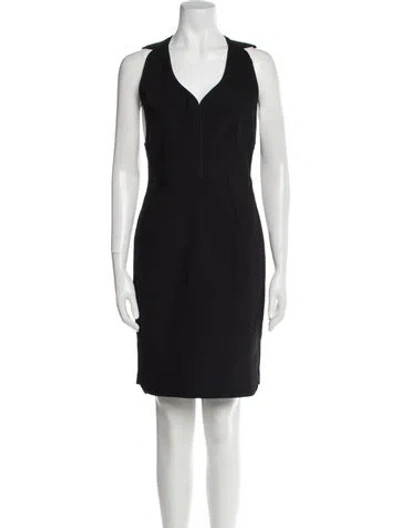 Pre-owned Yigal Azrouël Nylon Knee-length Dress In Black