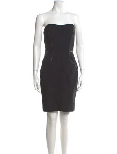 Pre-owned Yigal Azrouël Nylon Mini Dress In Black