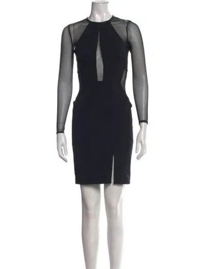 Pre-owned Yigal Azrouël Nylon Mini Dress In Black