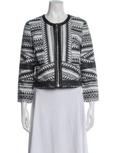 Pre-owned Yigal Azrouël Nylon Patterned Jacket In Multi