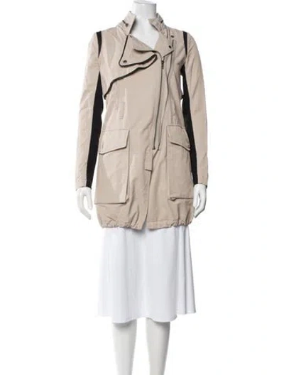 Pre-owned Yigal Azrouël Nylon Utility Jacket In Neutral