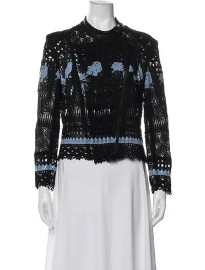 Pre-owned Yigal Azrouël Patterned Jacket In Black