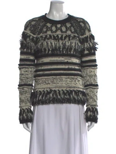 Pre-owned Yigal Azrouël Printed Crew Neck Sweater In Multi