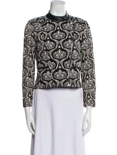 Pre-owned Yigal Azrouël Printed Evening Jacket In Black