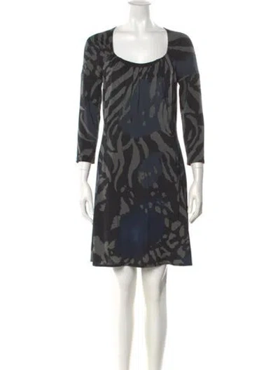 Pre-owned Yigal Azrouël Printed Mini Dress In Multi