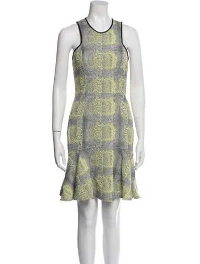 Pre-owned Yigal Azrouël Printed Mini Dress In Multi