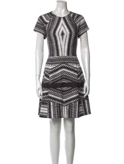 Pre-owned Yigal Azrouël Printed Mini Dress W/ Tags In Black