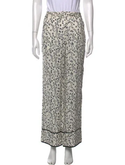 Pre-owned Yigal Azrouël Printed Wide Leg Pants In Neutrals