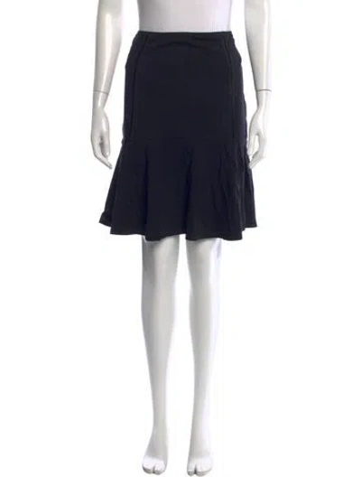 Pre-owned Yigal Azrouël Ruffle Embellishment Mini Skirt In Black
