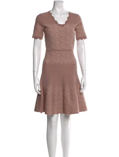 Pre-owned Yigal Azrouël Scoop Neck Knee-length Dress In Pink