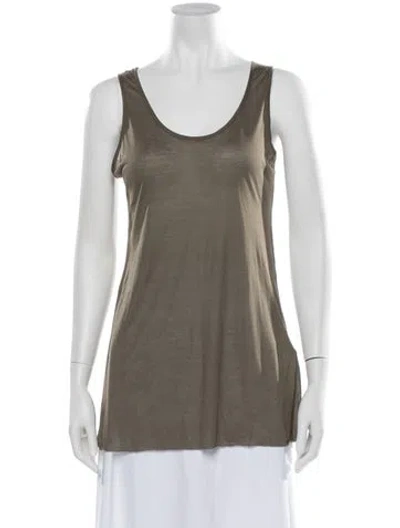 Pre-owned Yigal Azrouël Scoop Neck Sleeveless Top In Neutral