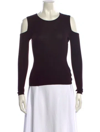Pre-owned Yigal Azrouël Scoop Neck Sweater In Brown