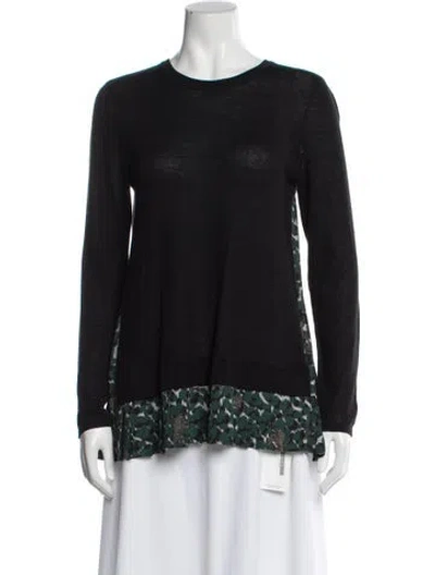 Pre-owned Yigal Azrouël Silk Animal Print Top In Black