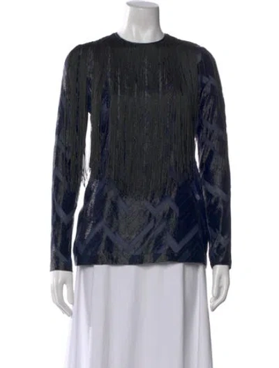 Pre-owned Yigal Azrouël Silk Patterned Top