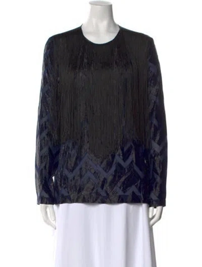 Pre-owned Yigal Azrouël Silk Patterned Top