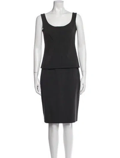 Pre-owned Yigal Azrouël Skirt Suit In Grey