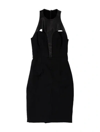Pre-owned Yigal Azrouël Square Neckline Knee-length Dress In Blue