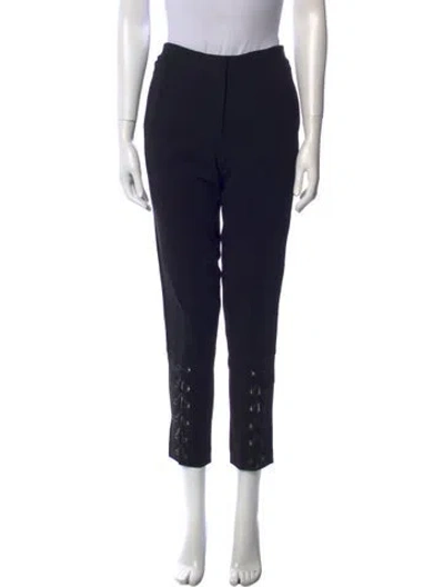 Pre-owned Yigal Azrouël Straight Leg Pants In Black