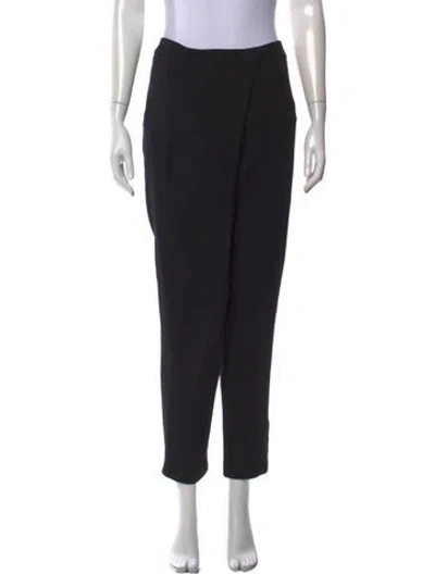 Pre-owned Yigal Azrouël Straight Leg Pants In Black