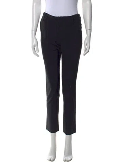 Pre-owned Yigal Azrouël Straight Leg Pants In Blue
