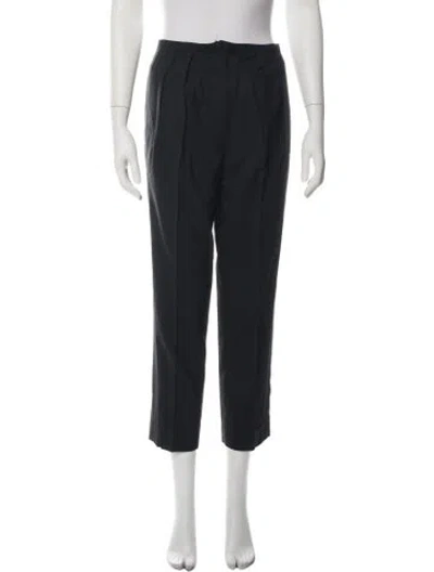Pre-owned Yigal Azrouël Straight Leg Pants In Blue