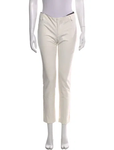 Pre-owned Yigal Azrouël Straight Leg Pants In Neutral