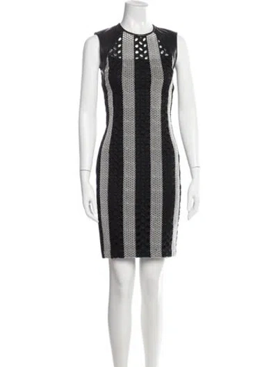 Pre-owned Yigal Azrouël Striped Mini Dress In Multi