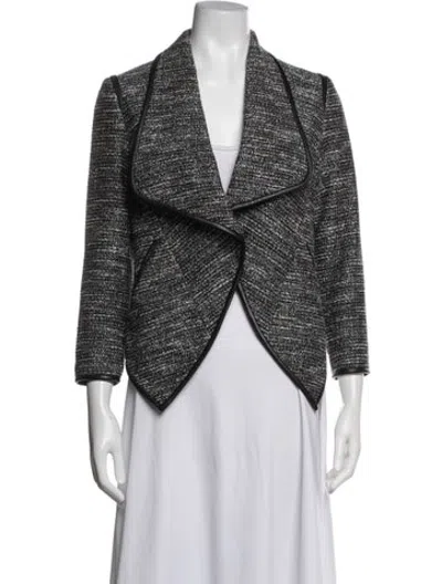 Pre-owned Yigal Azrouël Tweed Pattern Jacket In Multicolor