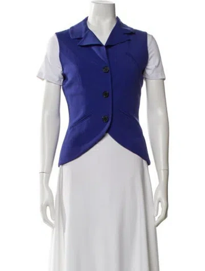 Pre-owned Yigal Azrouël Vest In Blue
