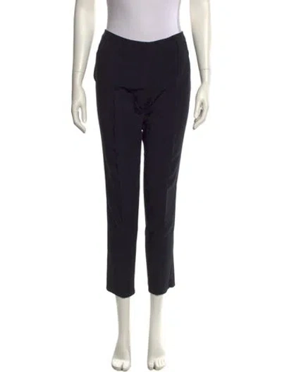 Pre-owned Yigal Azrouël Virgin Wool Skinny Leg Pants In Blue