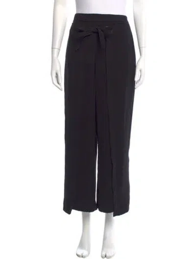 Pre-owned Yigal Azrouël Wide Leg Pants In Black