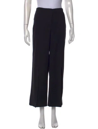 Pre-owned Yigal Azrouël Wide Leg Pants In Black