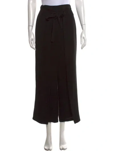 Pre-owned Yigal Azrouël Wide Leg Pants In Black